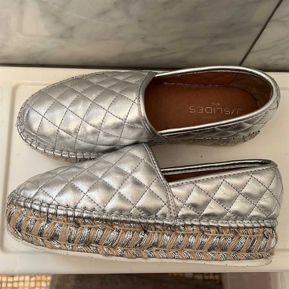 J/Slides Silver Espadrilles - image 2
